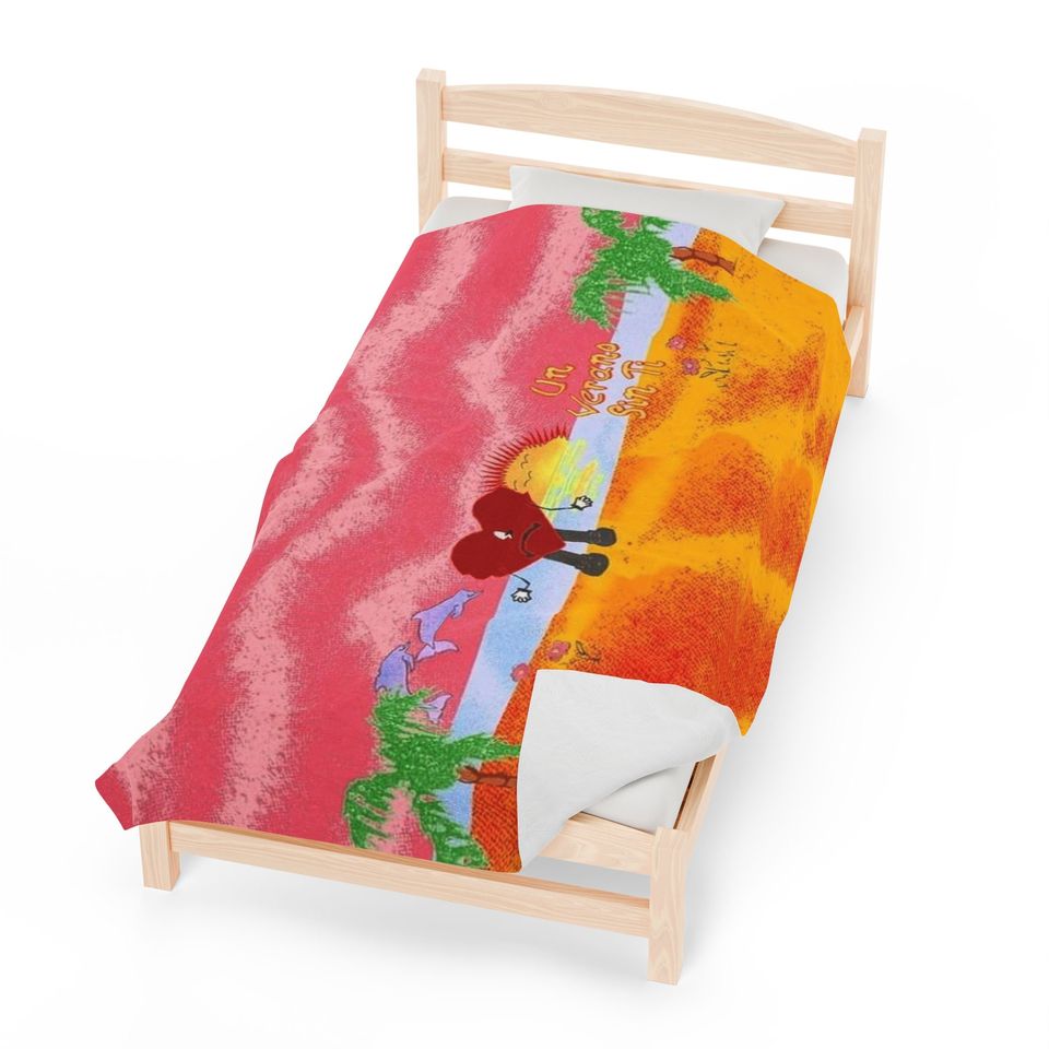 Bad Bunny Soft Throw Blanket, Comfortable Blanket for Men, Women, Kids, Trending Tour Merch