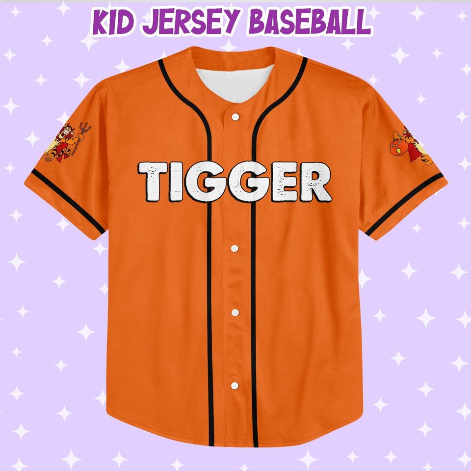 Personalized Halloween Disney Devil Tigger Funny Jersey, Custom Disney Jersey