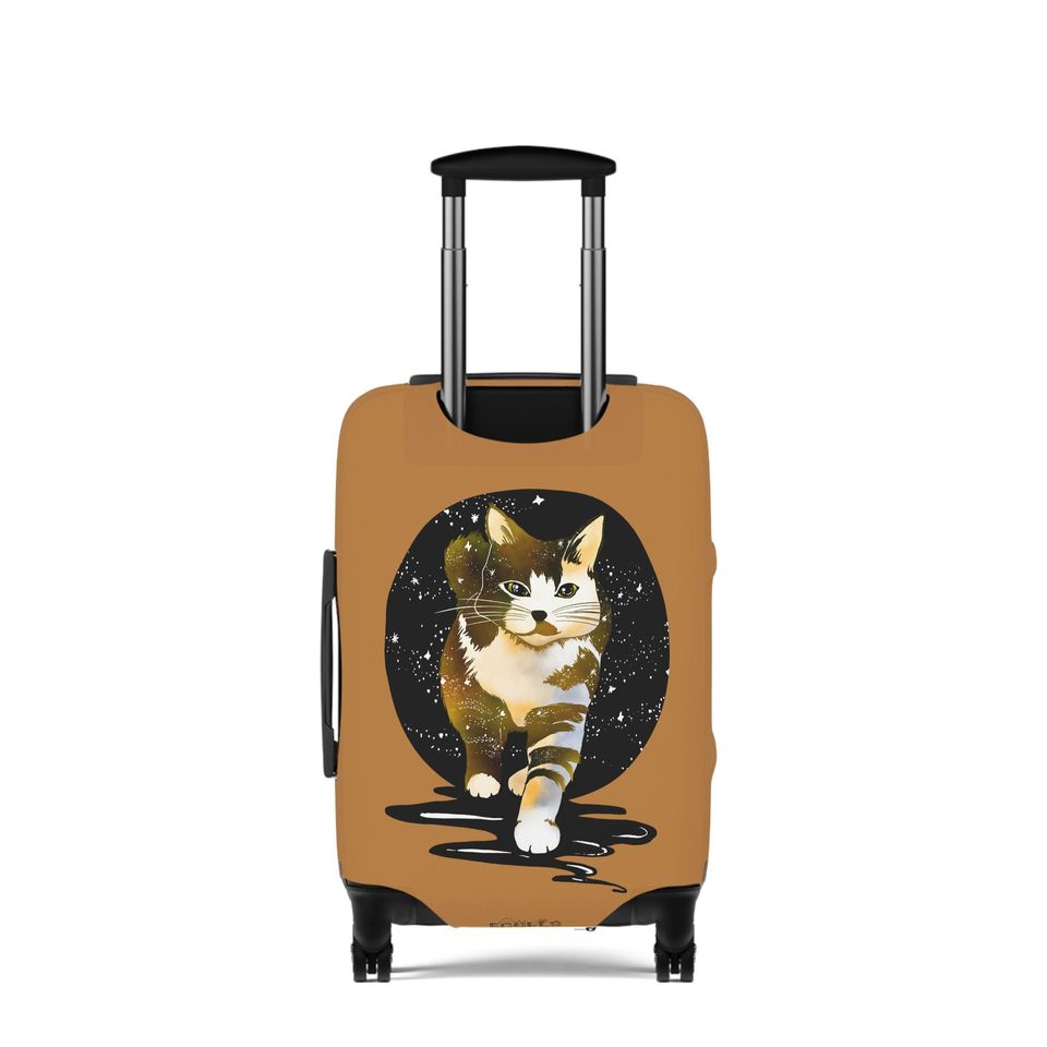 Galaxy Cat Luggage Cover, Cat Lover Gift
