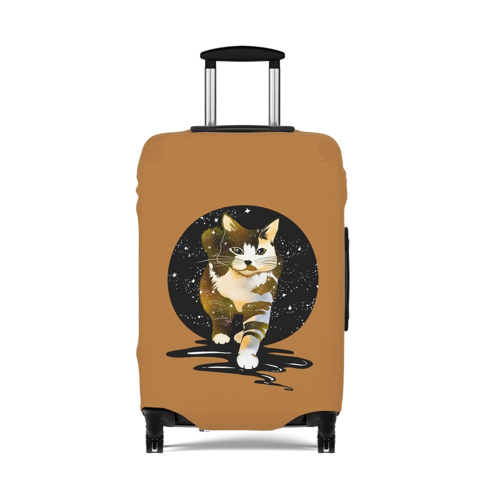 Galaxy Cat Luggage Cover, Cat Lover Gift