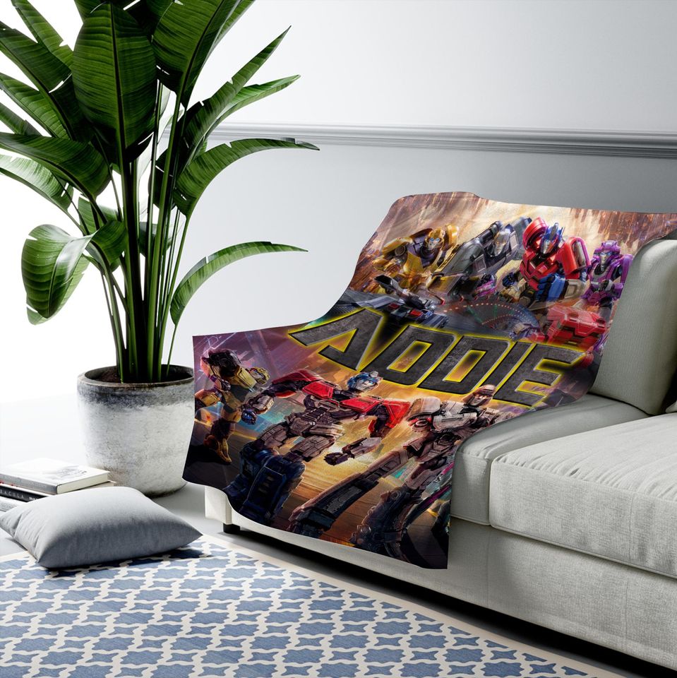 Custom Transformer Blanket/Personalized Robot Blankets/Boy Bed Room Blanket/Transformer Blanket/Auto Bots Birthday Blanket