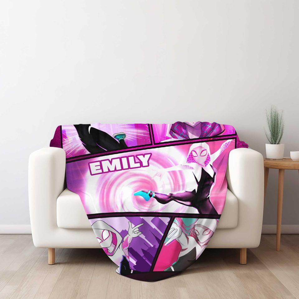 Custom Spidey And Amazing Friends Blanket, Spider Man Blanket Spiderman Ghost Spider Throw Blanket