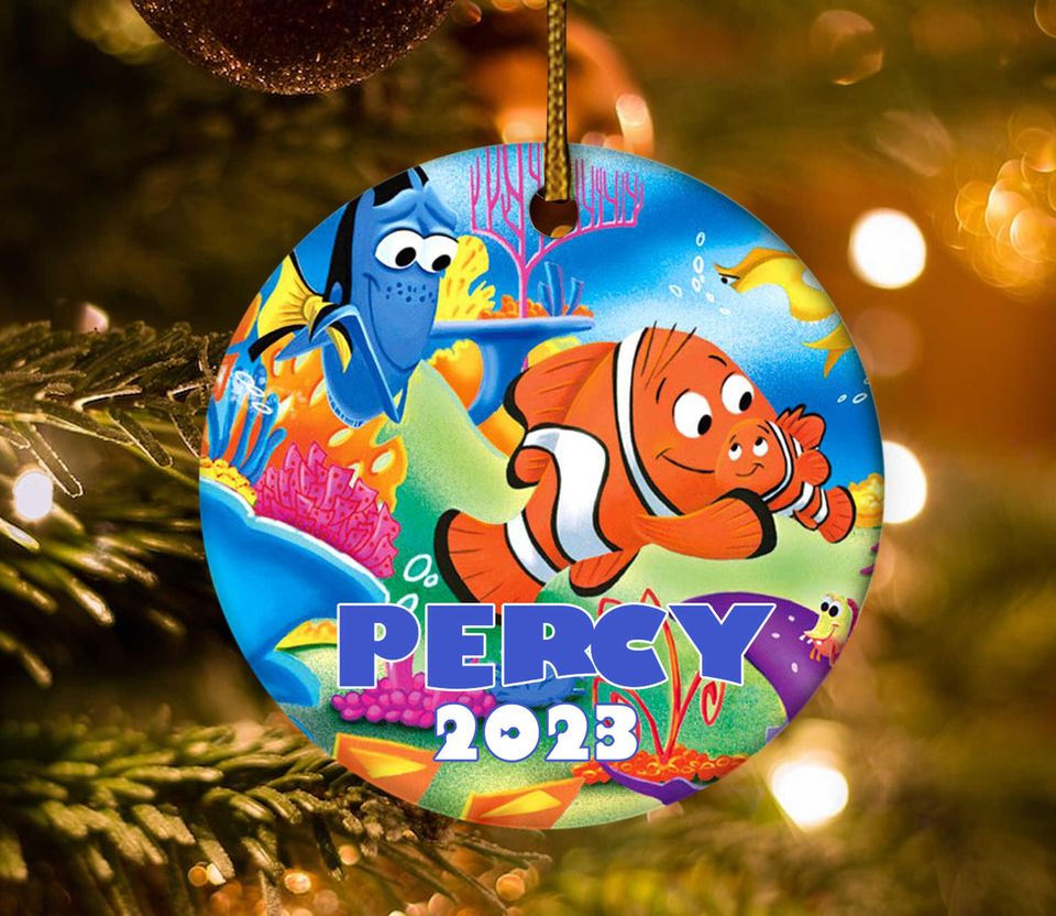 Finding Nemo christmas ornament, Disney Nemo Ornament, Finding Dori Personalized Christmas Ornament