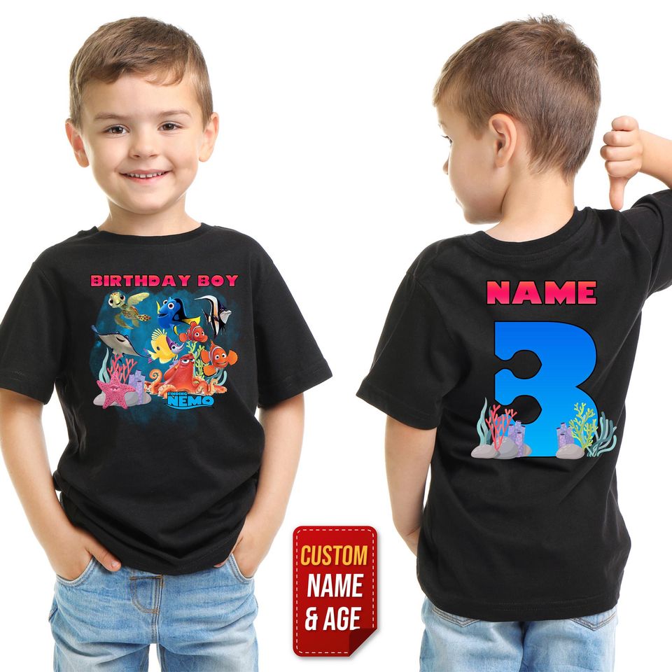 Finding Nemo Birthday Shirt/Finding Nemo Family Birthday Shirt/Custom Family Nemo Shirt/Matching Family Birthday/Family Birthday