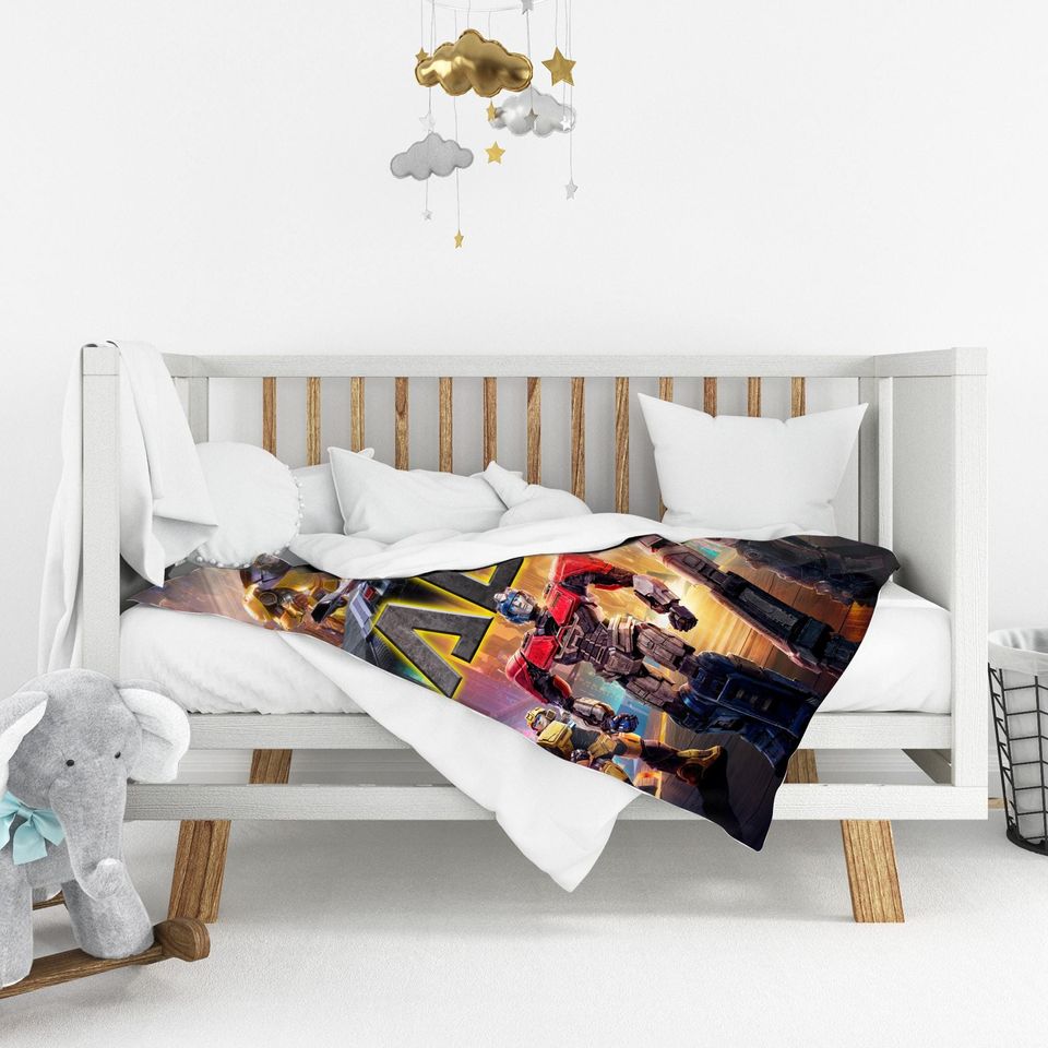Custom Transformer Blanket/Personalized Robot Blankets/Boy Bed Room Blanket/Transformer Blanket/Auto Bots Birthday Blanket