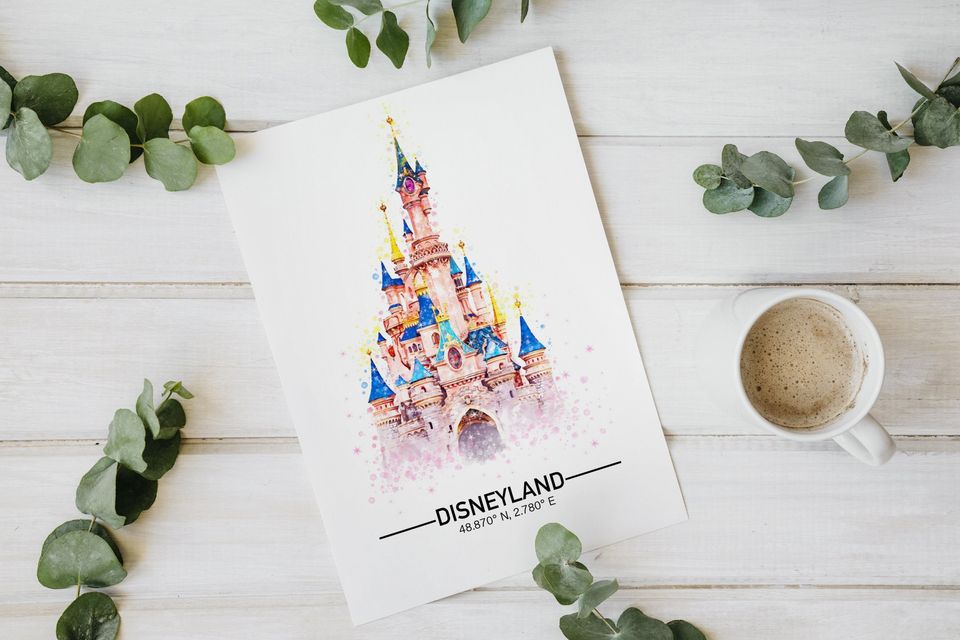 Decorative poster DisneyLand Paris or other amusement parks poster