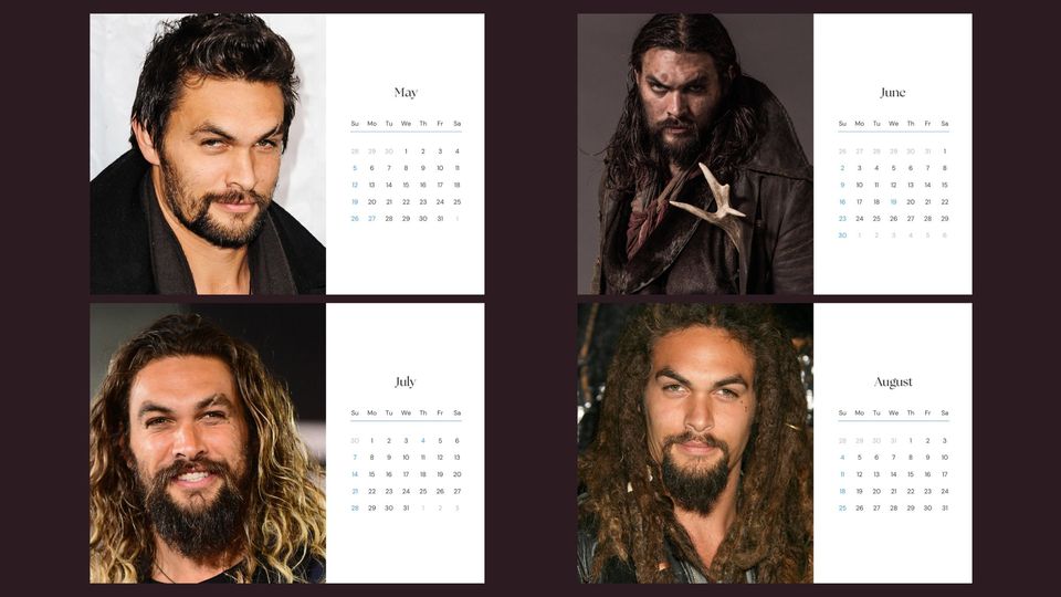 Jason Momoa 2024 Calendar