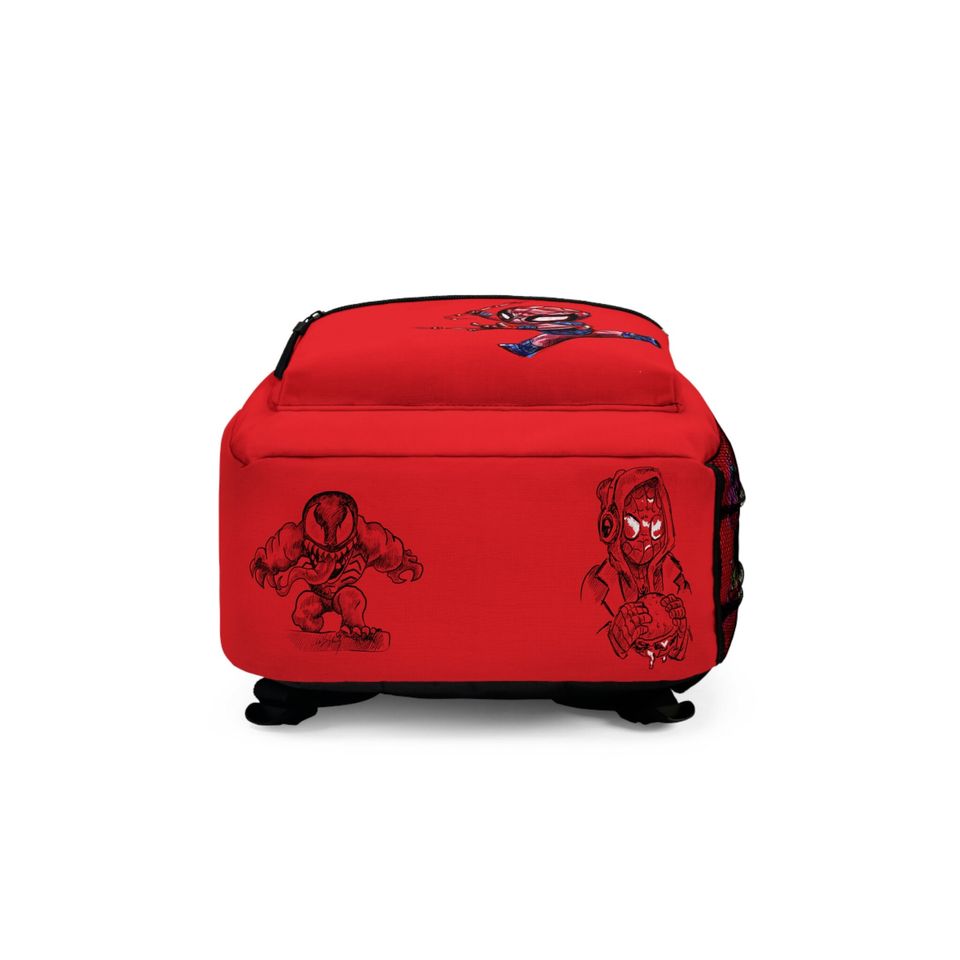 Spider Man Red Kids Shool Backpack, Marvel Colorful Spider Man Bag