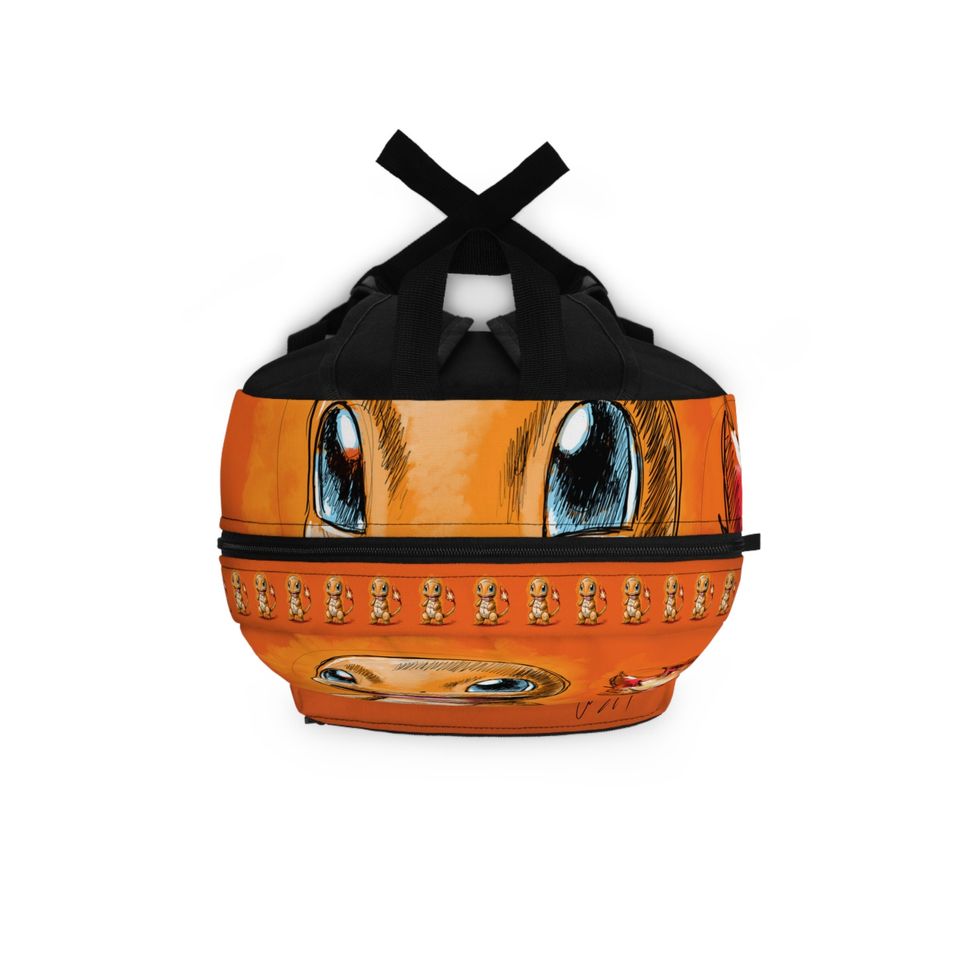 Charmander Orange Kids School Backpack, School PKM Bag
