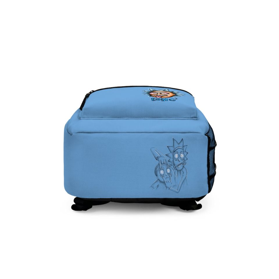 Rick and Rickandmorty Blue Bag, Kids Shool Backpack, Rick and Rickandmorty Bag