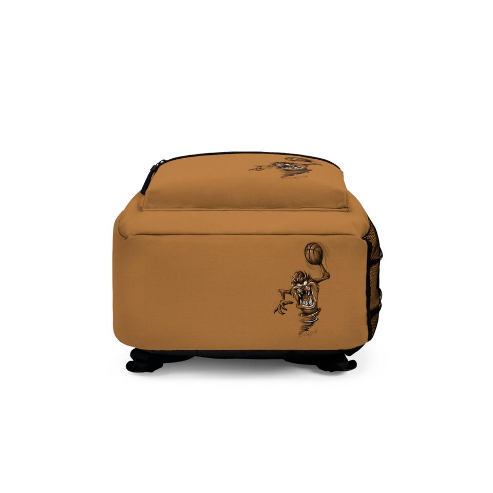 Taz Brown Backpack, Tasmanian Devil School Kids Backpack