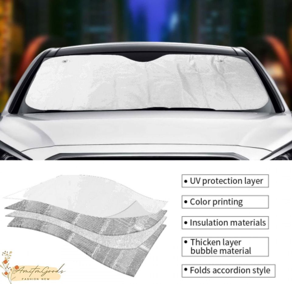 Car Sun Shade, Windshield Sun Shade, Sun Shade Panel, Sun Shade For Car