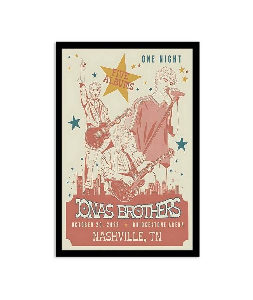 Jonas Brothers Austin Texas October 22nd 2023 Poster