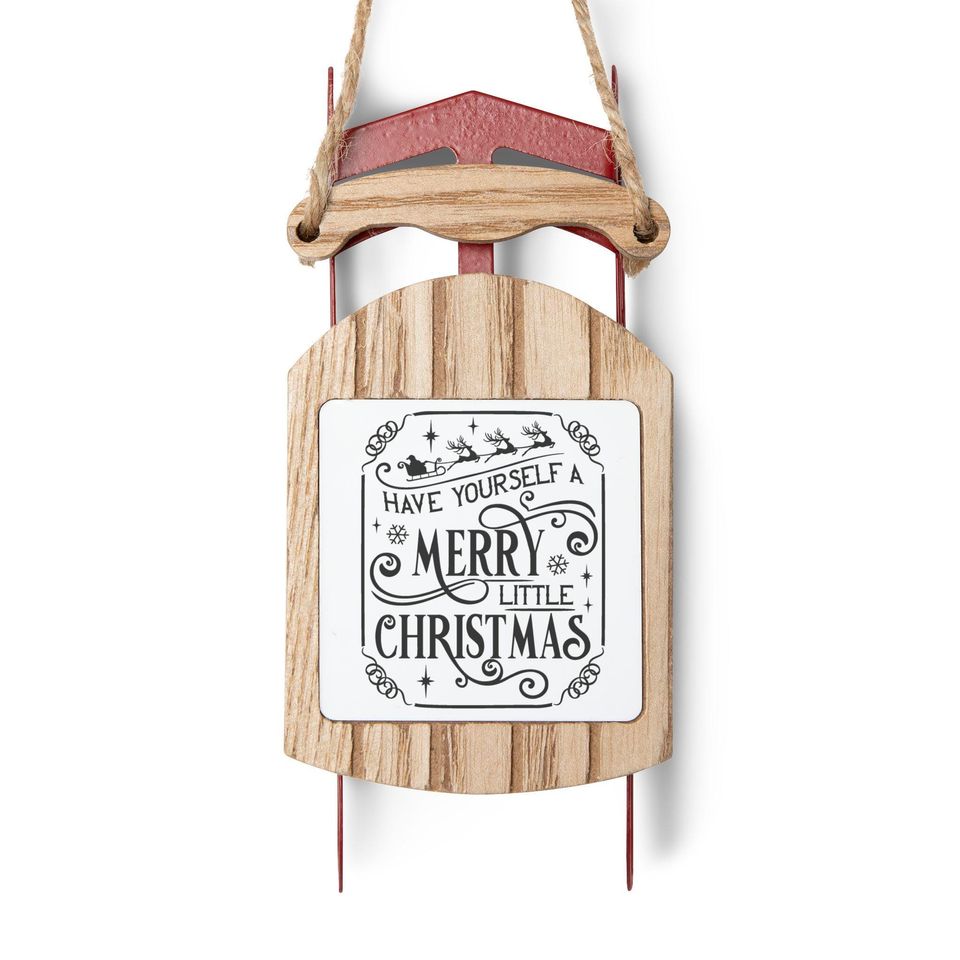 Have Yourself a Merry Little Christmas Sled Ornament