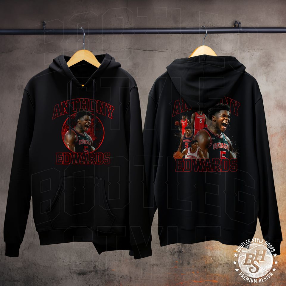 Anthony Edwards 90s Bootleg Style Rap Hoodie for Men Women