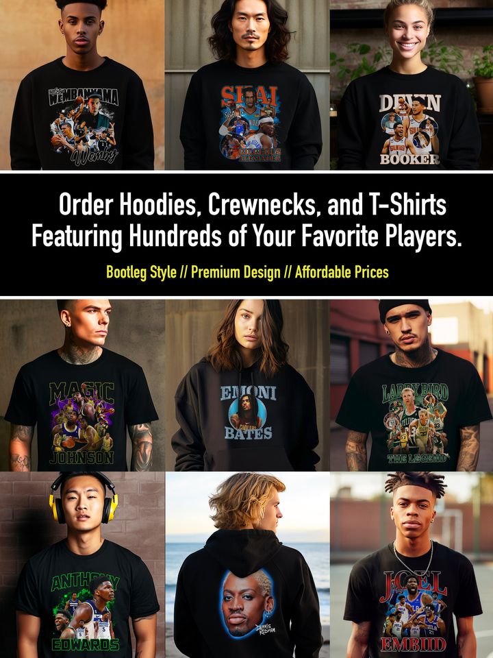 Anthony Edwards 90s Bootleg Style Rap Hoodie High