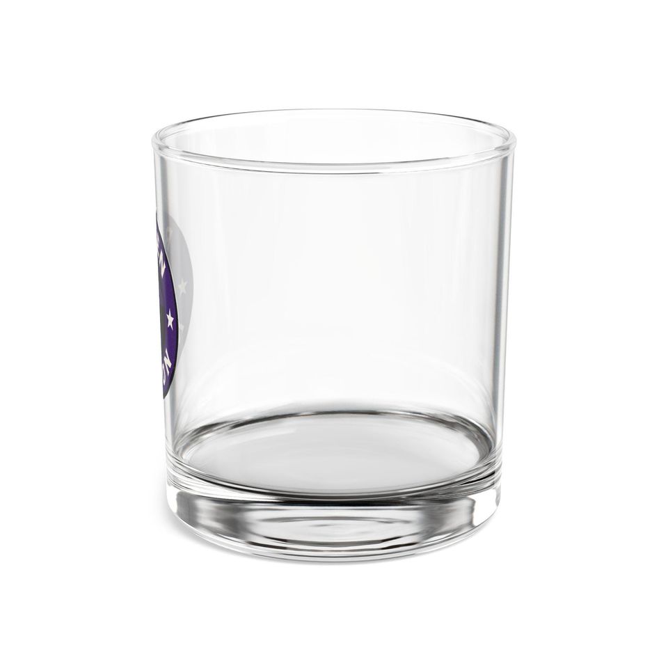 Baltimore Football Rocks Glass | Raven Nation Whiskey Glass | Fan Barware Gift | Tailgate Drinkware | Man Cave Decor