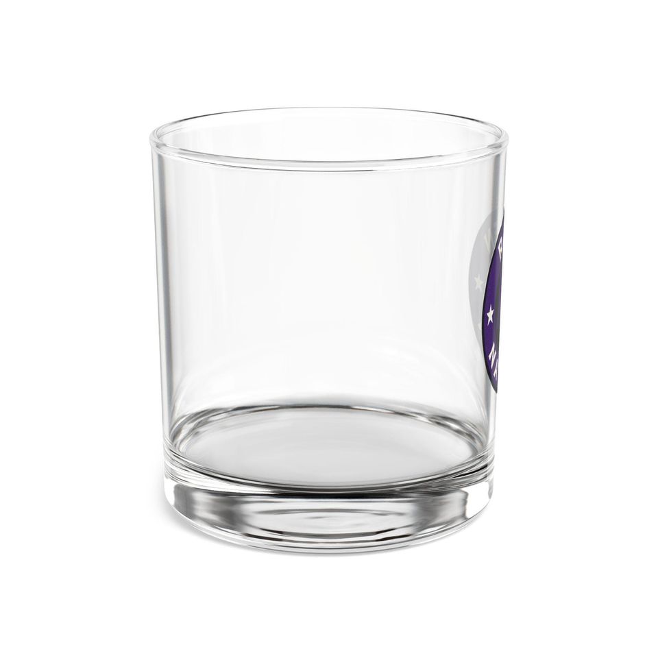 Baltimore Football Rocks Glass | Raven Nation Whiskey Glass | Fan Barware Gift | Tailgate Drinkware | Man Cave Decor