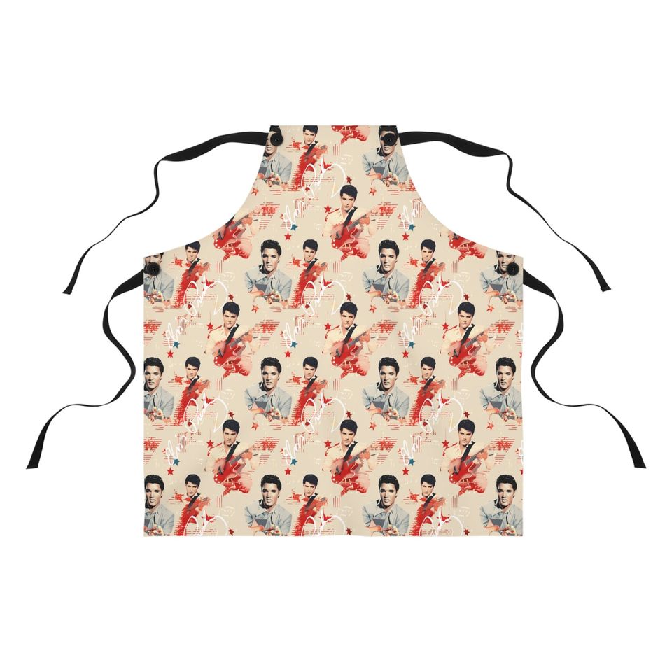 Elvis Presley Watercolor Pattern Apron (AOP)