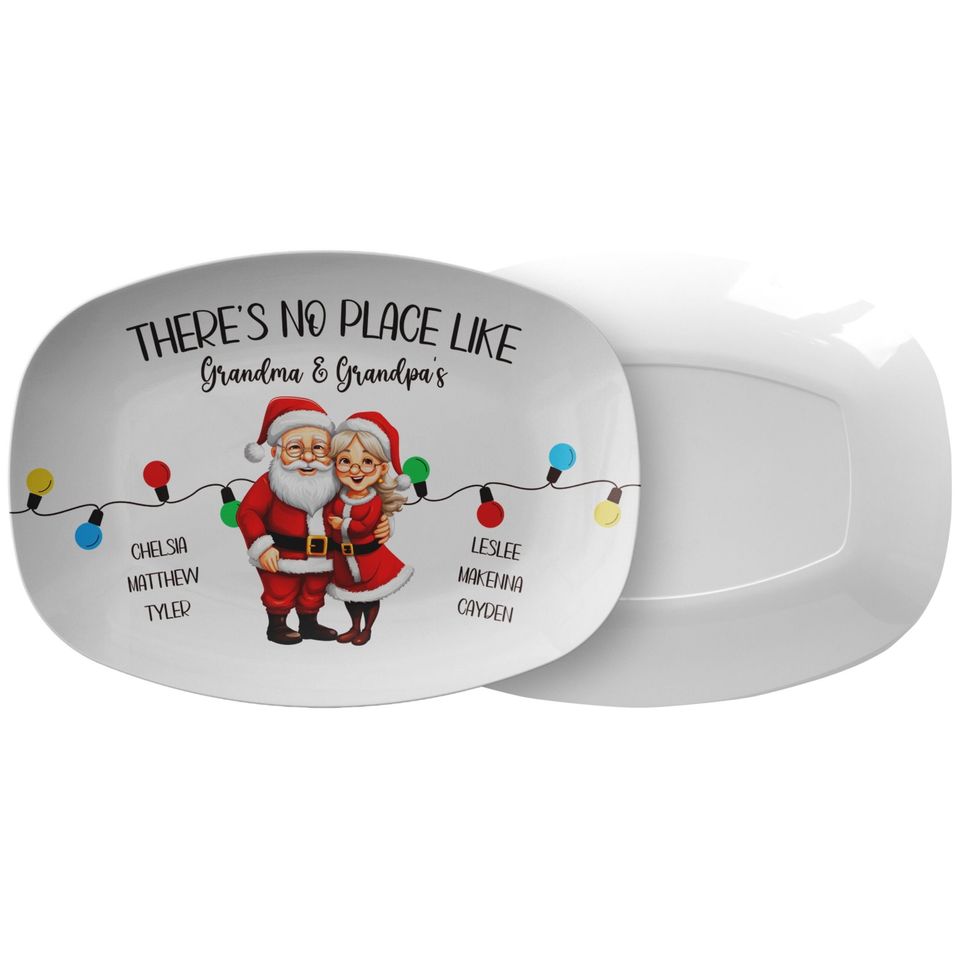 Personalized Christmas Serving Platter: Heat-Resistant Tableware