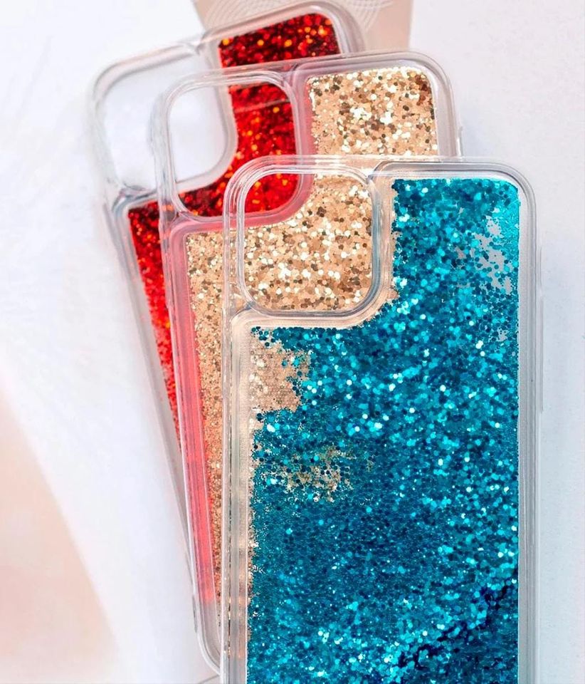 Christmas Disney Minnie Girl Mouse Transparent Liquid Glitter Phone Case For iPhone 16 Pro Max 15 14 13 12 11 X XS 8Plus 7