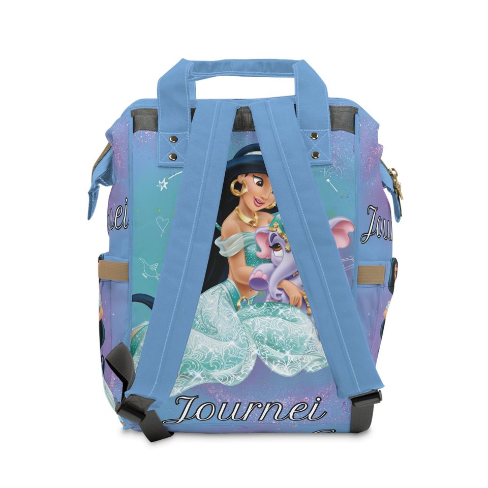 Custom Aladdin & Jasmine (Journei) Diaper Backpack