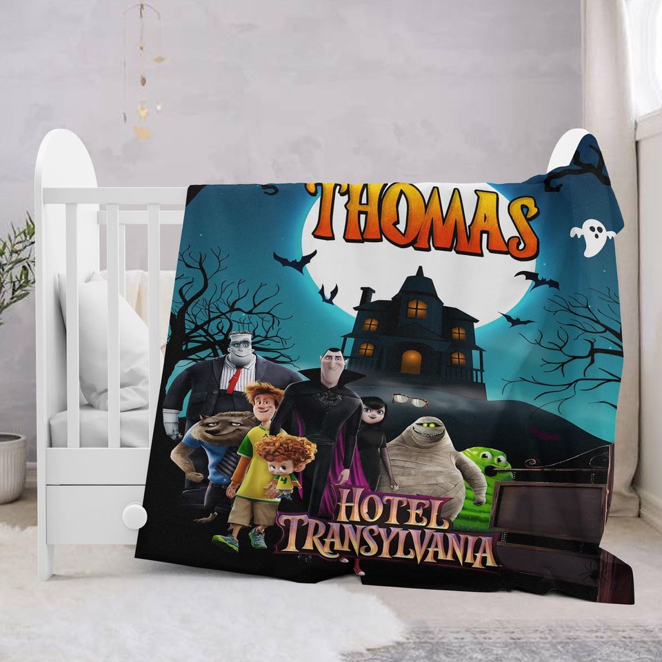 Personalized Dracula Hotel Blanket, Characters Blanket