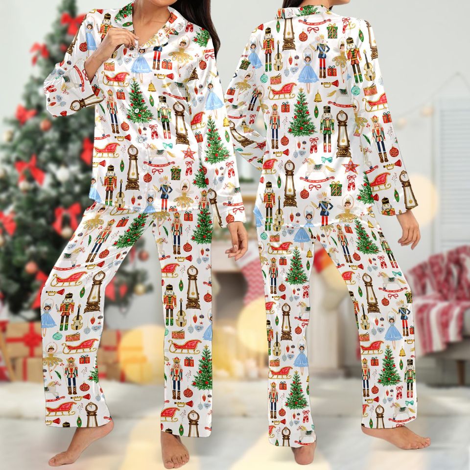 Nutcracker Christmas Pajamas Set, Christmas Nutcracker Pajama Set, Nutcracker Ballet Xmas Holiday Party, Nutcracker Pajamas Gift