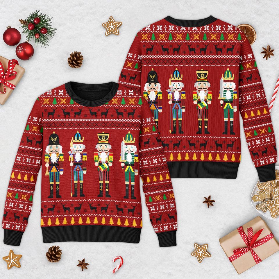Nutcracker Christmas Ugly Sweater, Nutcracker Christmas Sweatshirt, Nutcracker Xmas Party Holiday Shirt, Christmas Gift For Men Women Kid