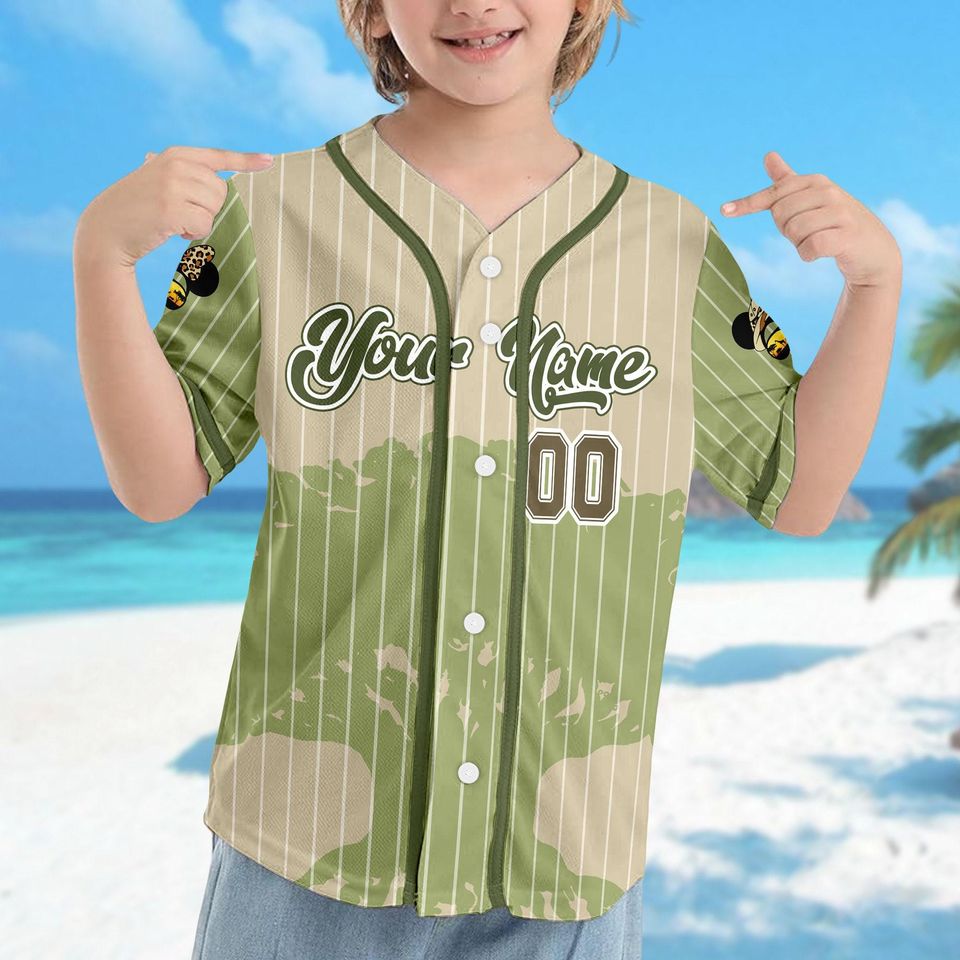 Custom Mickey and Friends Baseball Jersey Team, Animal Kingdom Baseball Jersey