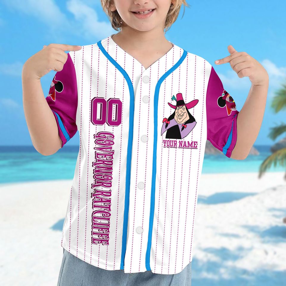 Custom Governor Ratcliffe Baseball Jersey, Pocahontas Baseball Jersey Team