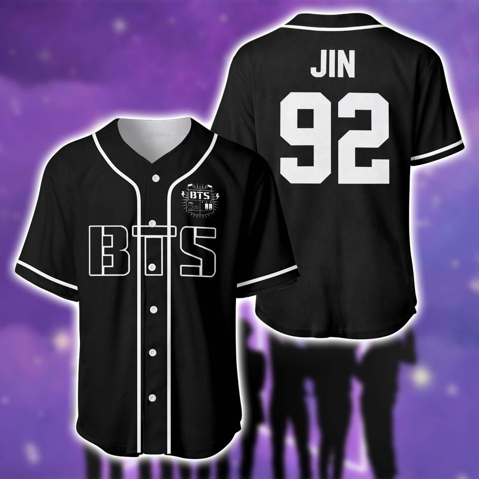 Kpop Baseball Jersey, Custom Fan Gift, BTS Inspired Niche, World Tour 2026-2027 Outfit