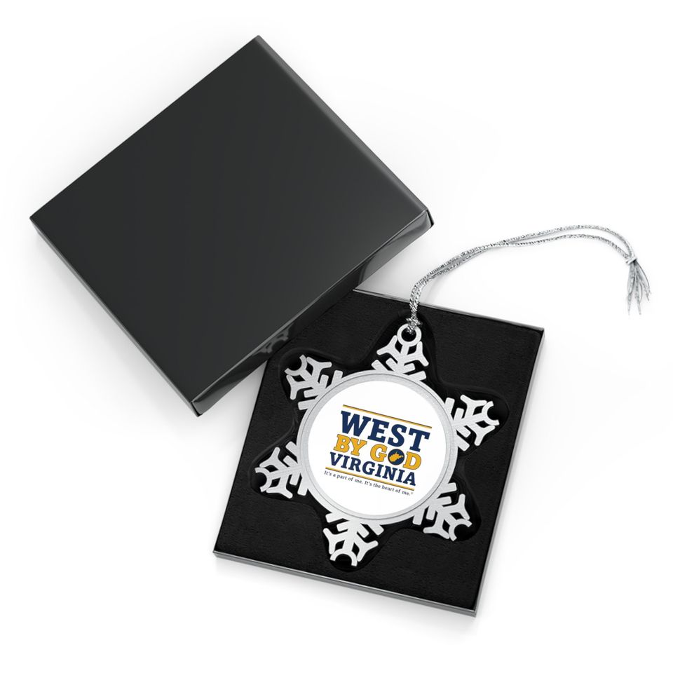 WBGV Pewter Snowflake Ornament