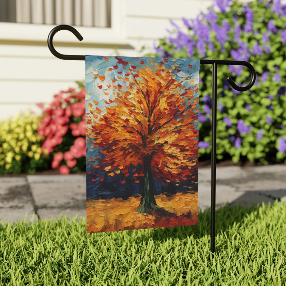 Fall Garden flag, Fall Thanksgiving garden flag, Autumn yard flag