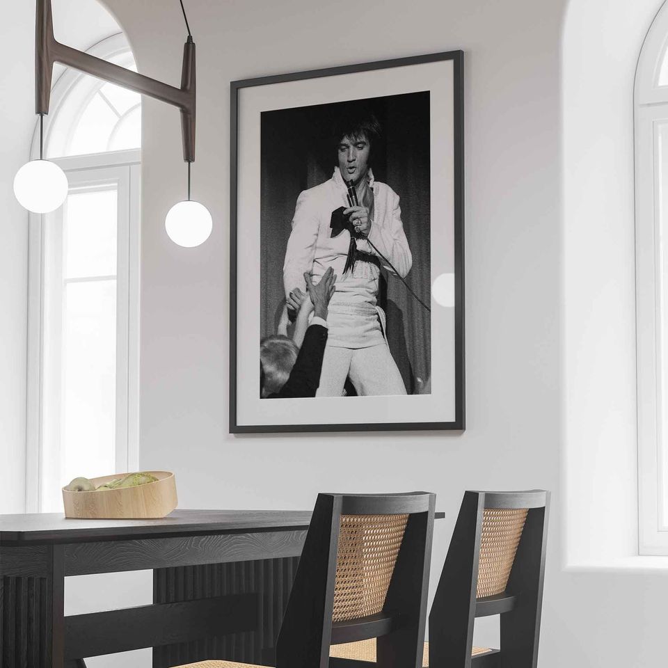 Elvis Presley Poster, Rock And Roll Canvas Wall Art