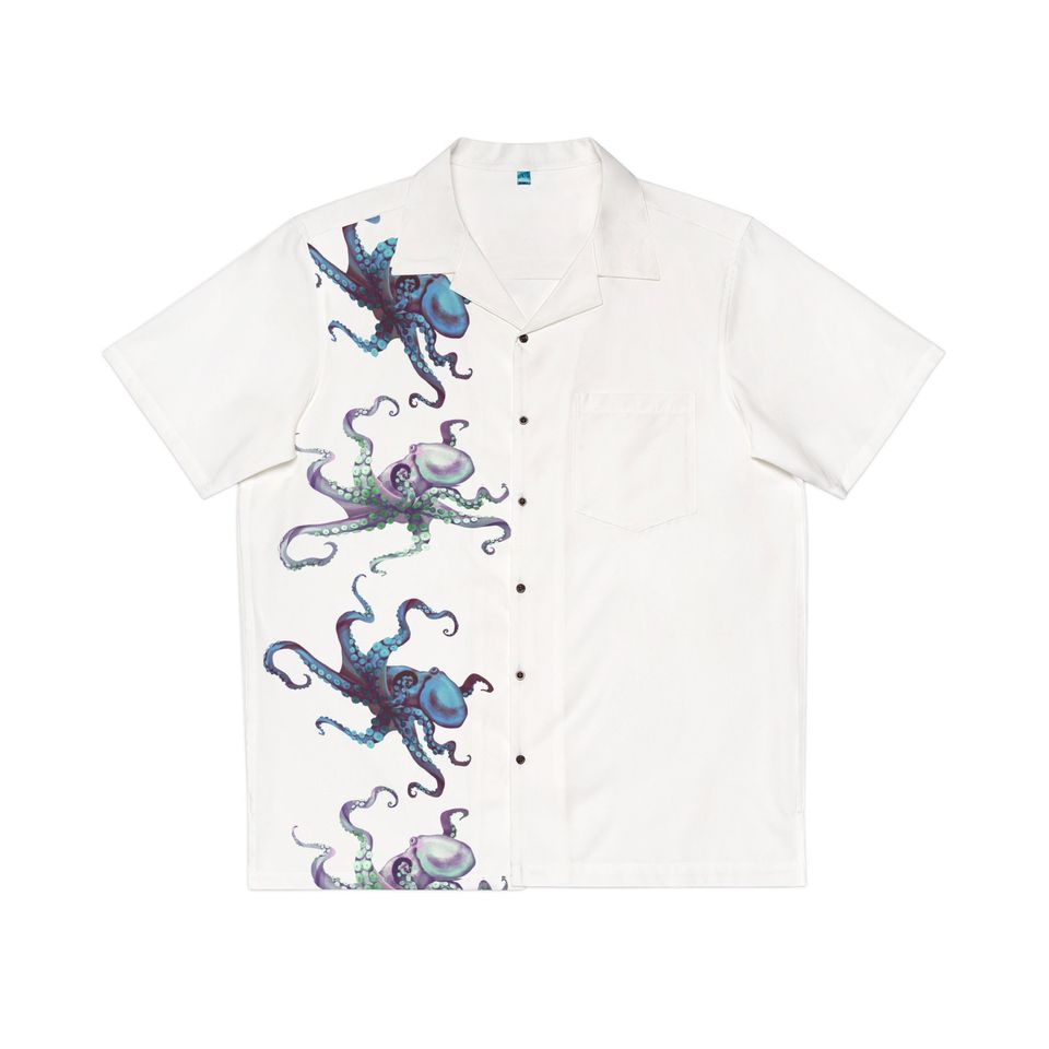 Octopus Men's Hawaiian Shirt Valentines day Birthday