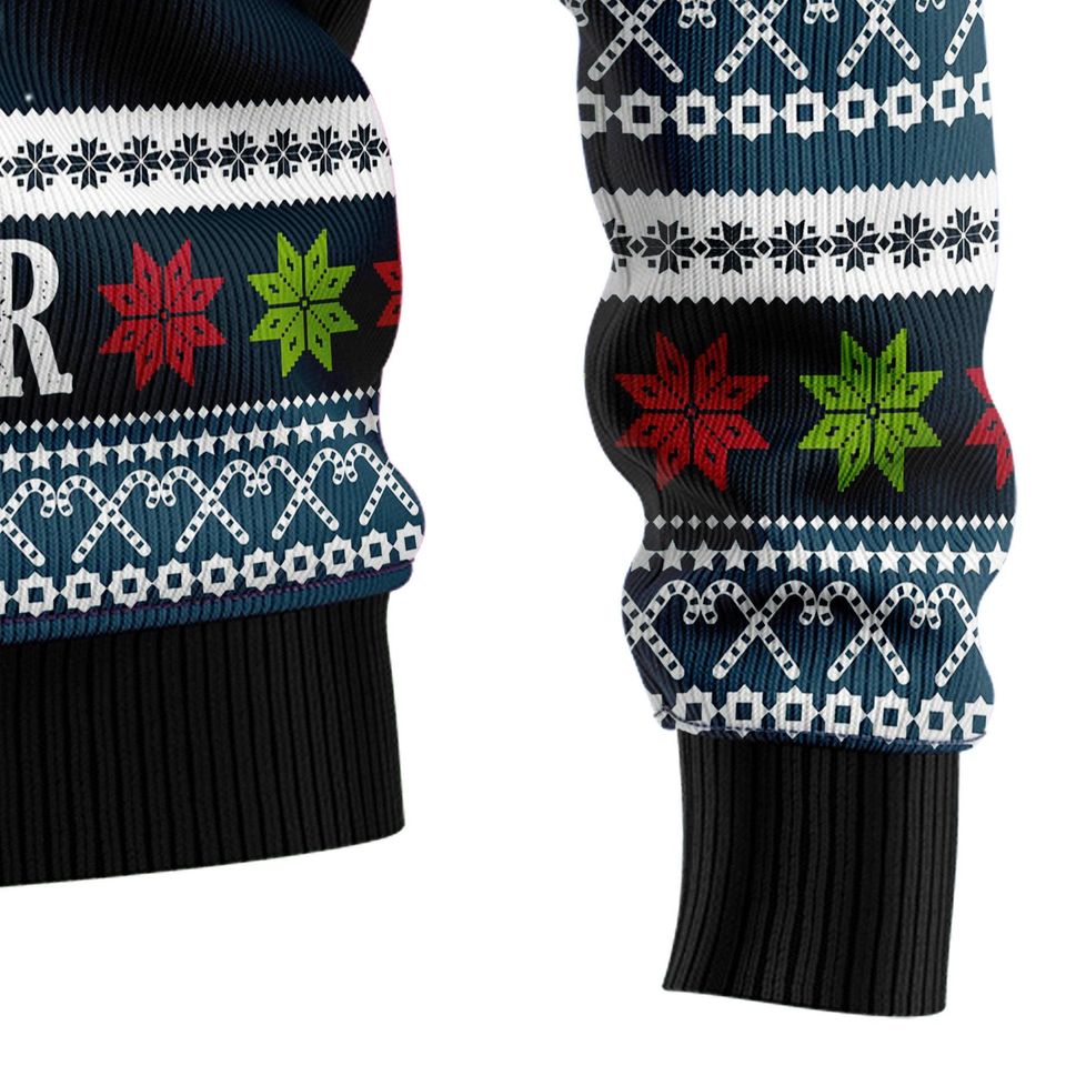 Santa Social Distancing Ugly Sweater, Funny Christmas Jumper
