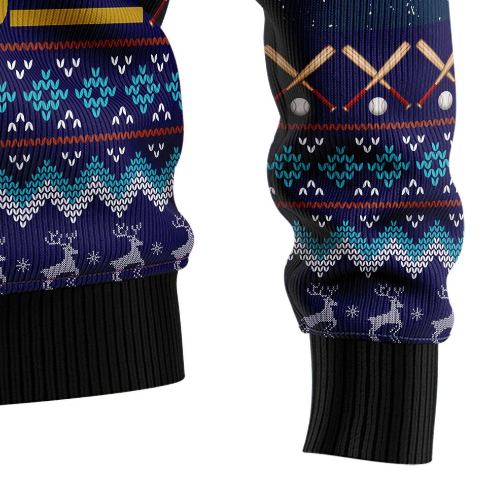 Jesus Saves Christmas Sweater, Funny Christian Baseball Pullover