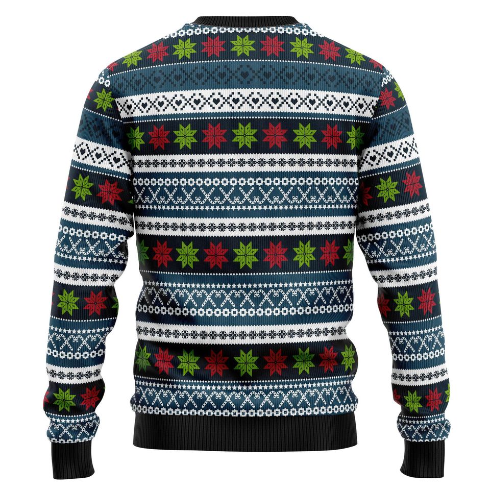 Santa Social Distancing Ugly Sweater, Funny Christmas Jumper