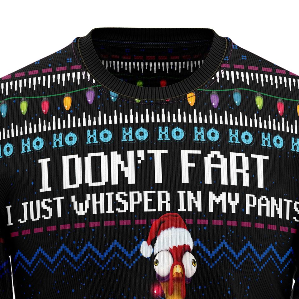 Scream Chicken Ugly Christmas Sweater, Humorous Holiday Pullover