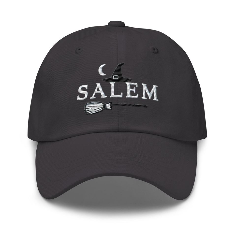 Salem Halloween Dad Hat: Low-Profile, Embroidered, Adjustable Strap