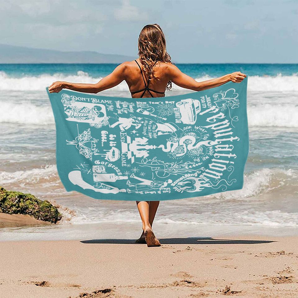 Christmas Gift, Concert Beach Towel, Vacation Gift,  Concert Gift, Bath & Pool Towel