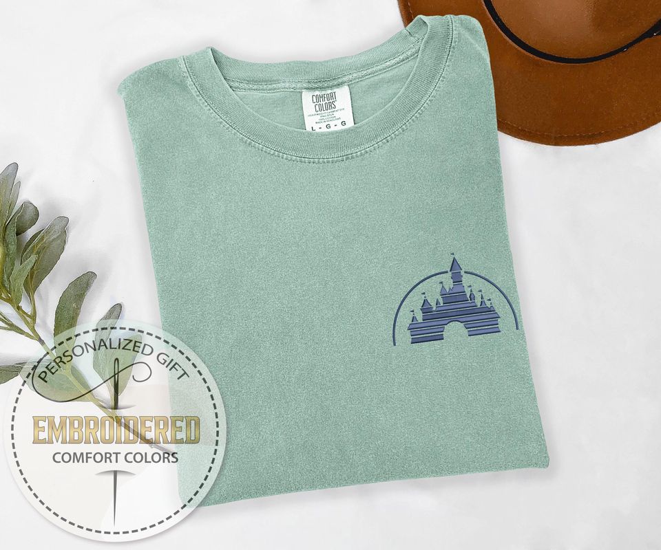 Classic Disney Logo Embroidered T-shirt