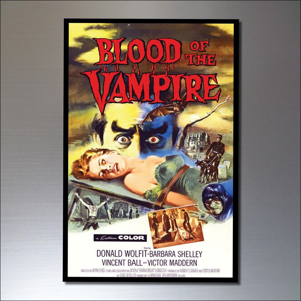 Vintage Horror Movie Poster Magnets