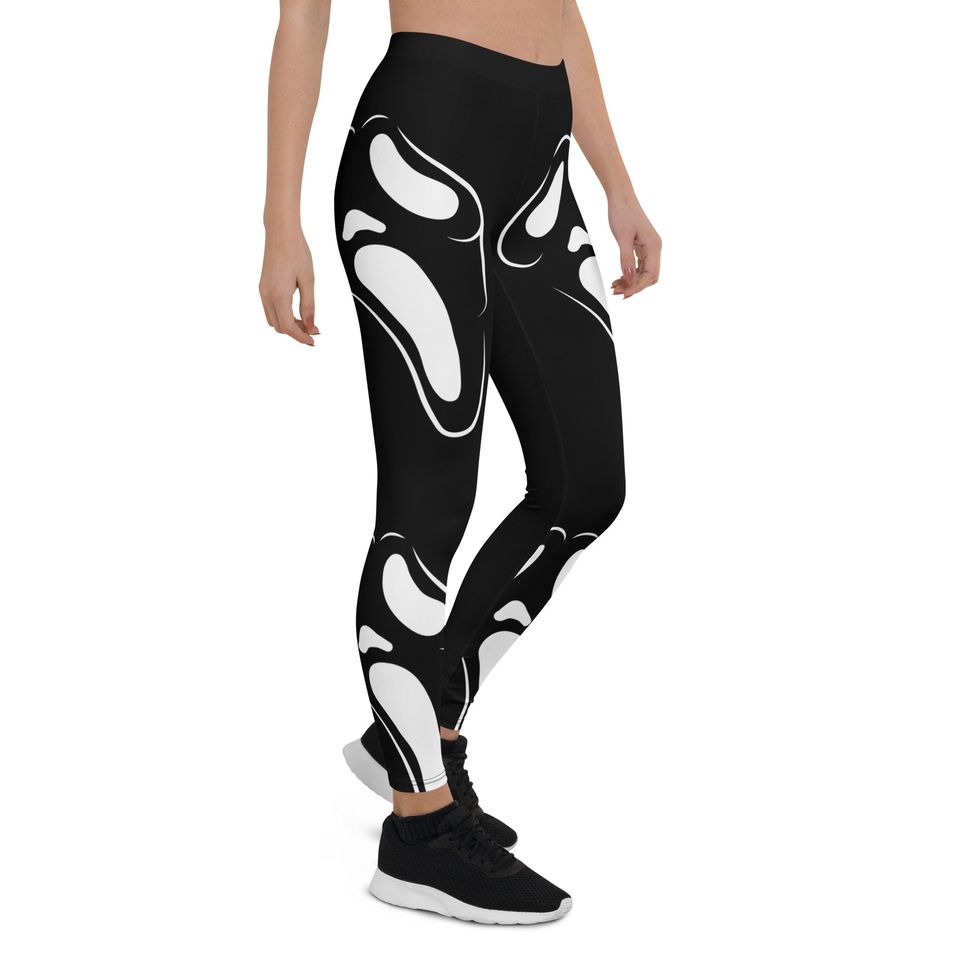 Scream Mask Halloween Costume | leggings
