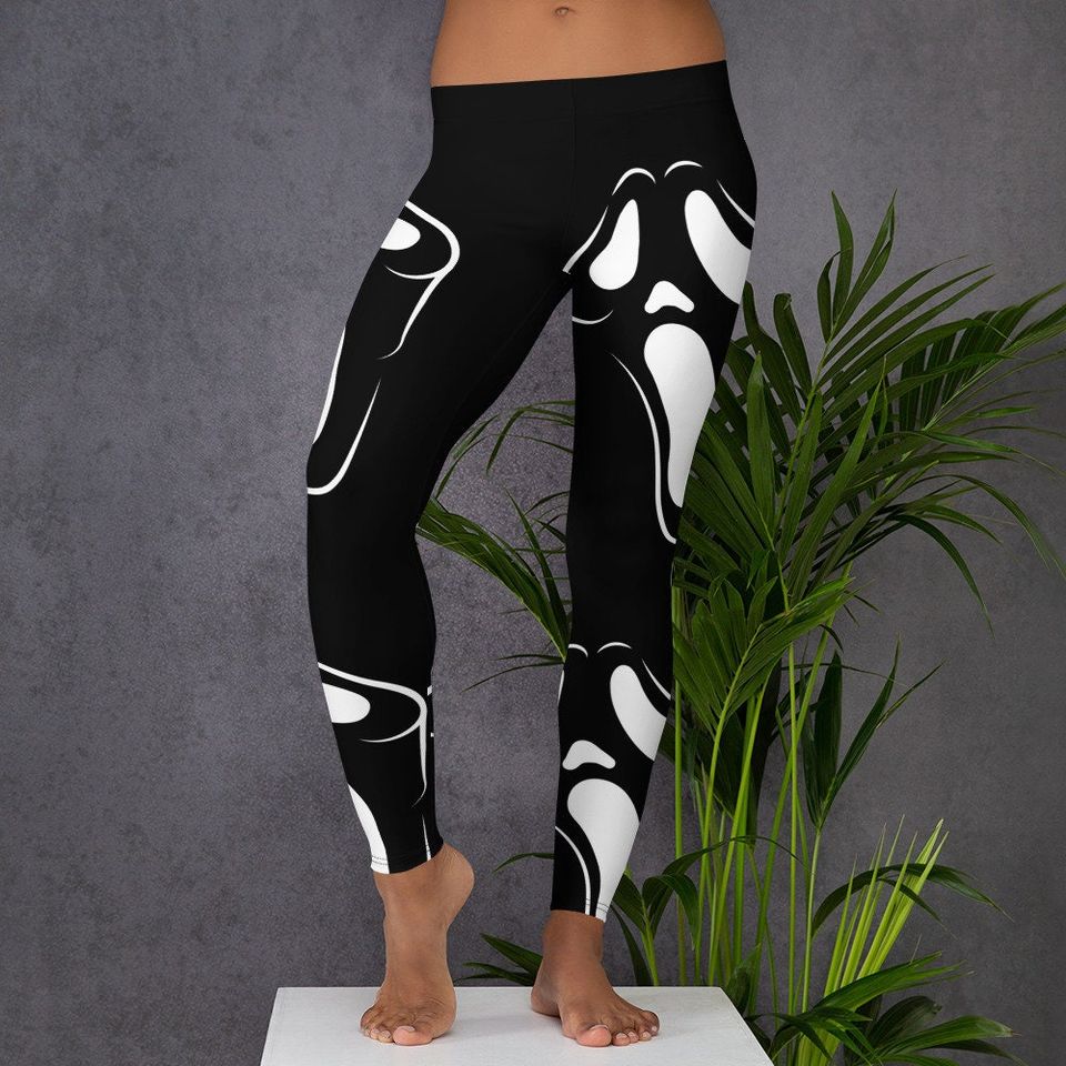 Scream Mask Halloween Costume | leggings