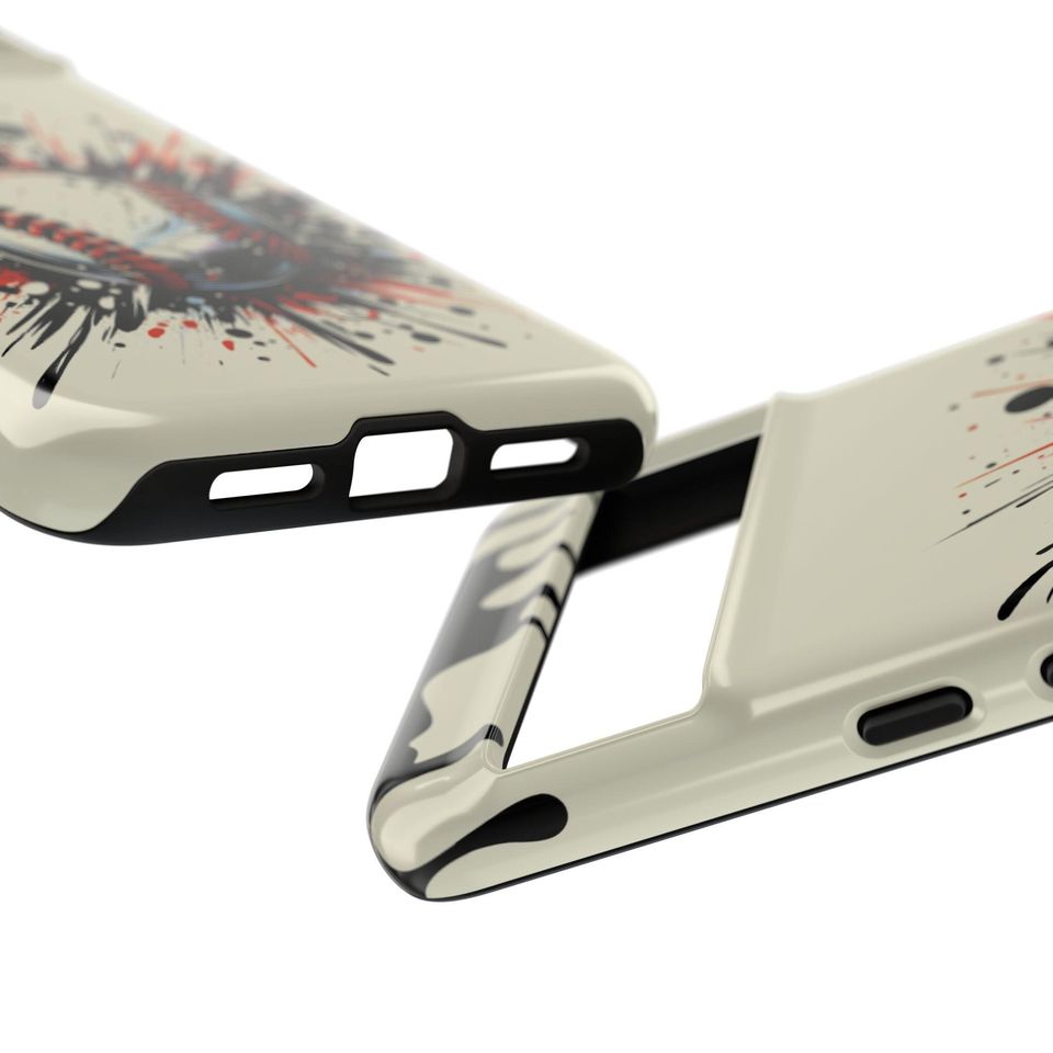 Baseball Splatter Art iPhone Case, Dual Layer Protective Phone Case, Baseball iPhone Case  Gift for Baseball Player iPhone 17 Baseball mom