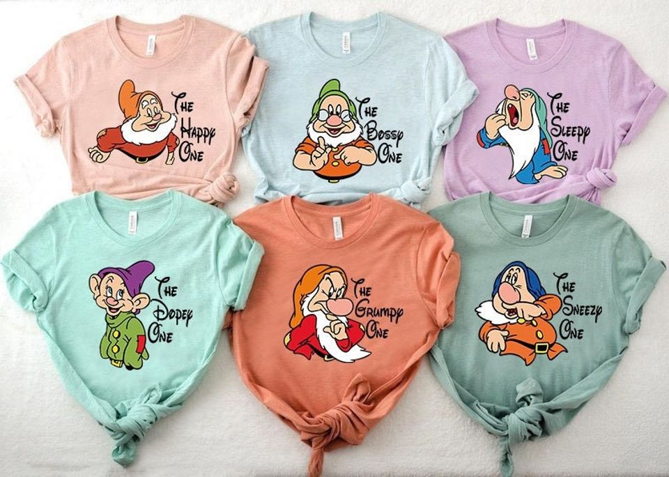 Seven Dwarfs Shirts, Disney Group Shirt