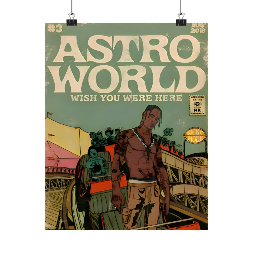 Travis - Poster | Rap Poster, Hip-Hop Poster