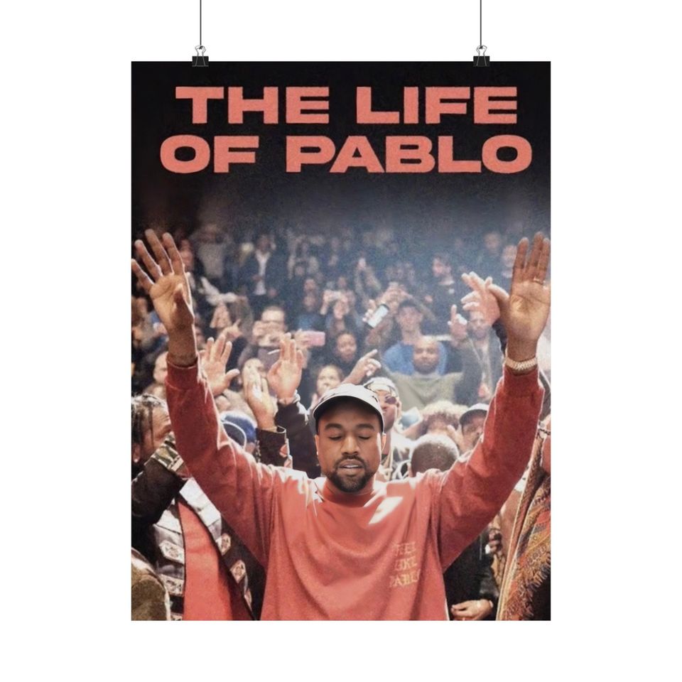 Kanye West - Poster | Rap Poster, Hip-Hop Poster